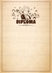 Diploma template «Beethoven»