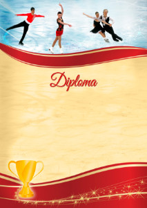 Diploma template «Figure skating»