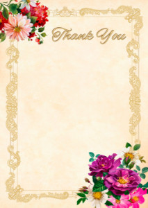 Thank You Card template «Summer smell»