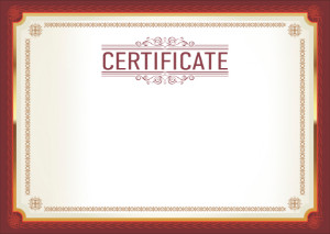 
Certificate template «Agreement»