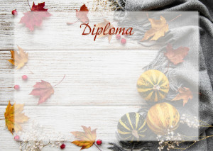 Diploma template #437