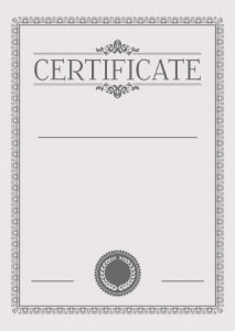 
Certificate template «In gray tones»