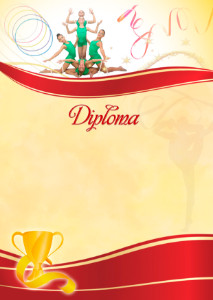 Diploma template «Rhythmic gymnastics»