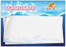 
Certificate template «Swimming pool»