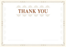 Thank You Card template «Plot»