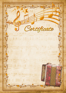 
Certificate template «Harmonic»