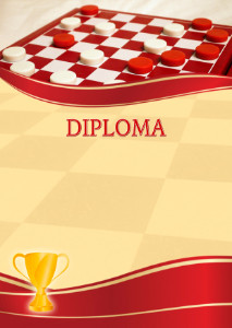 Diploma template «Checkers»