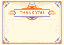 Thank You Card template «Amber»