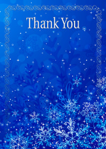 Thank You Card template «Winter»
