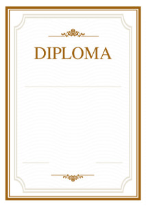 Diploma template «Open space»
