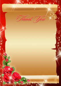 Thank You Card template «Feast»