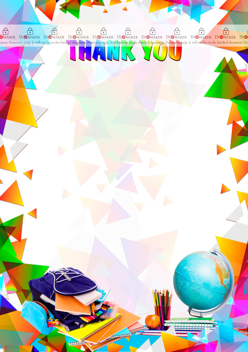 Thank You Card template «Bright moment»