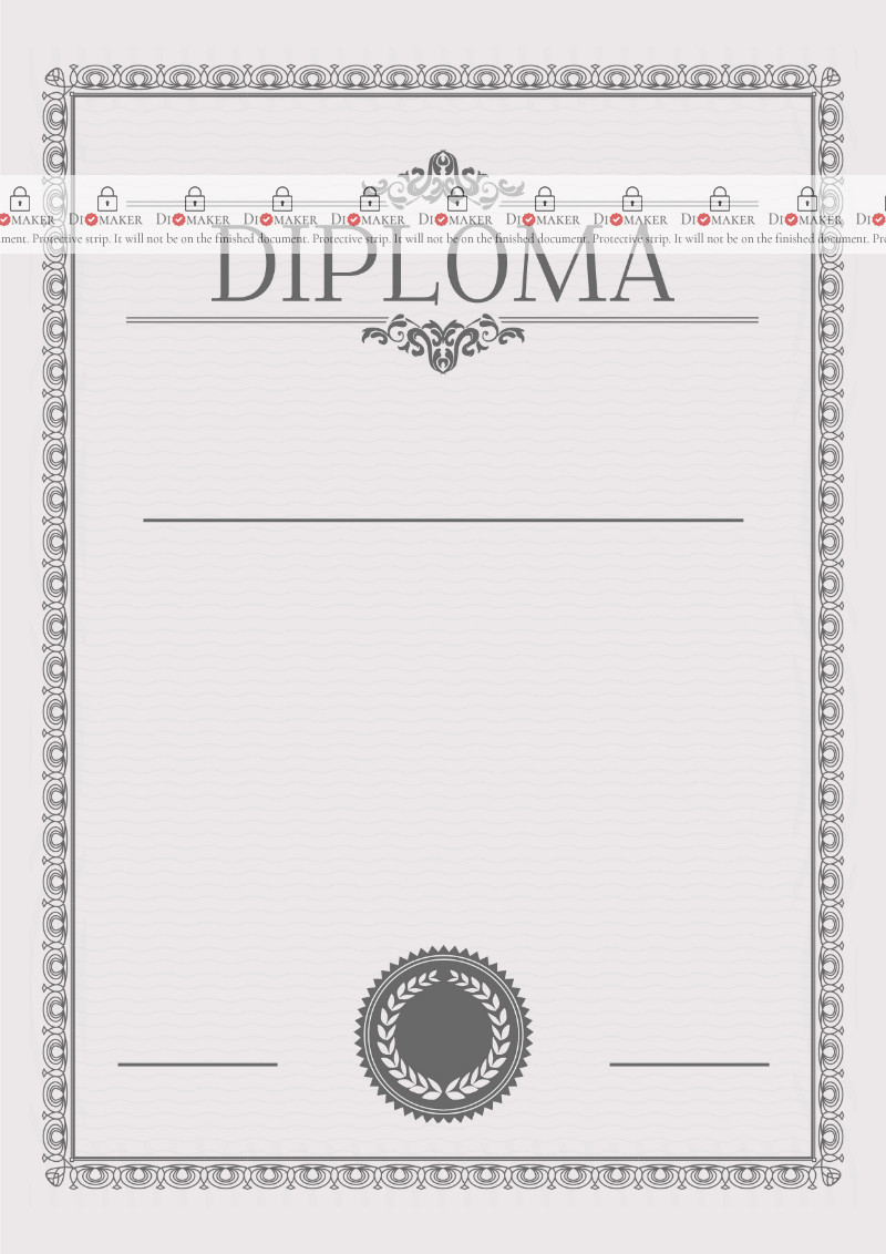 Diploma template «In gray tones»