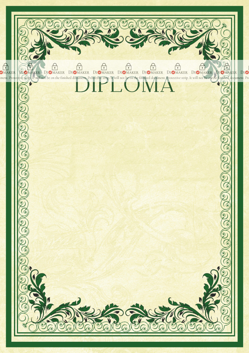 Diploma template «Vintage patterns»