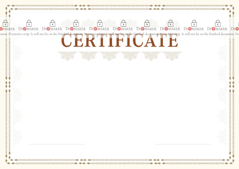 
Certificate template «Plot»
