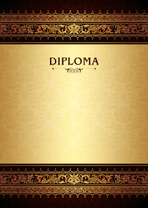 Diploma template #417