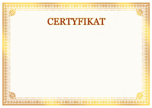 Szablon certyfikatu #441