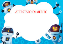 Modello di Attestato di merito #449