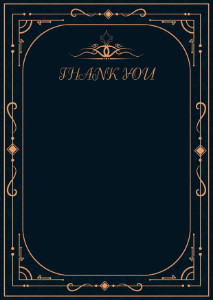 Thank You Card template #419