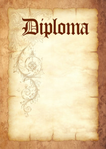 Diploma template «Durable parchment»