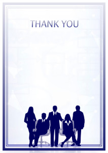 Thank You Card template «Office»