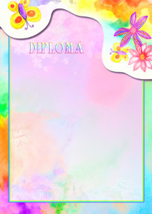 Diploma template «Young artist»