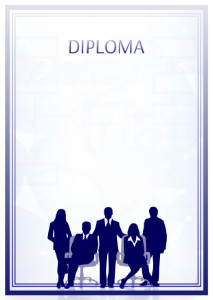 Diploma template «Office»