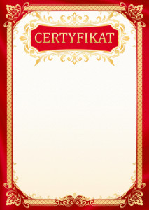 Szablon certyfikatu #433