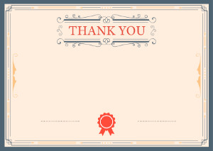 Thank You Card template #362
