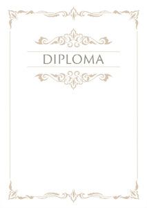 Diploma template #369
