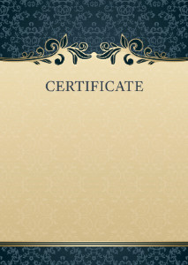 
Certificate template #430