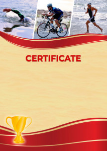 
Certificate template «Triathlon»