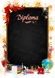Diploma template «Autumn day»