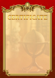 
Certificate template «Empire»