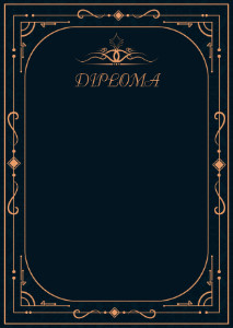 Diploma template #419