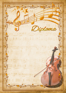 Diploma template «Double bass»