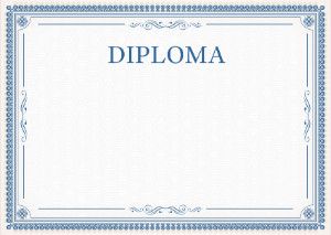 Diploma template #435