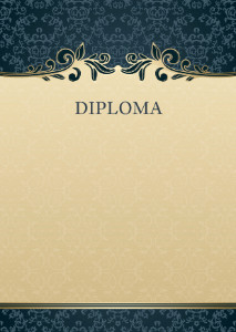 Diploma template #430
