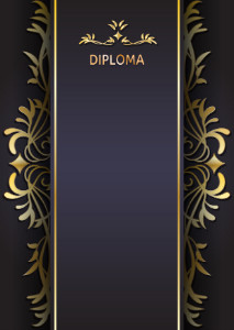 Diploma template #415