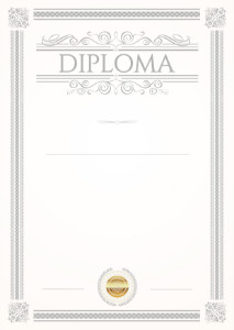 Diploma template «Etude»