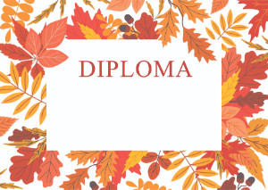 Diploma template #444