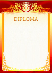 Diploma template #431