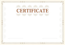 
Certificate template «Plot»