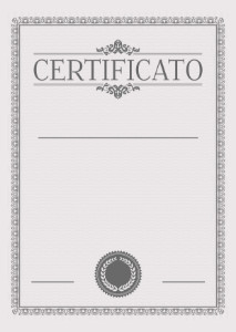 Modello di Certificato «In toni di grigio»