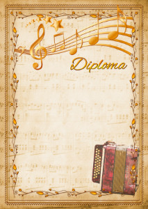 Diploma template «Harmonic»
