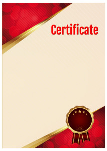 
Certificate template «Shine ruby»