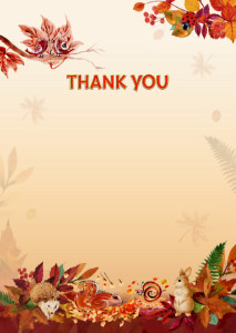 Thank You Card template «Autumn games»
