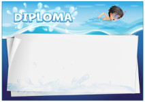 Diploma template «Swimming pool»
