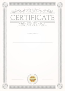 
Certificate template «Etude»