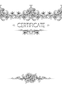 
Certificate template «Light breeze»